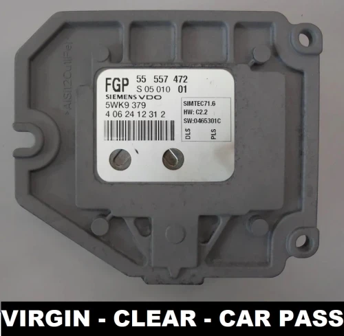 Sterownik silnika 55557472 5WK9379 VIRGIN Opel Astra H Zafira B 1.8 16V – moduł do kodowania CAR PASS