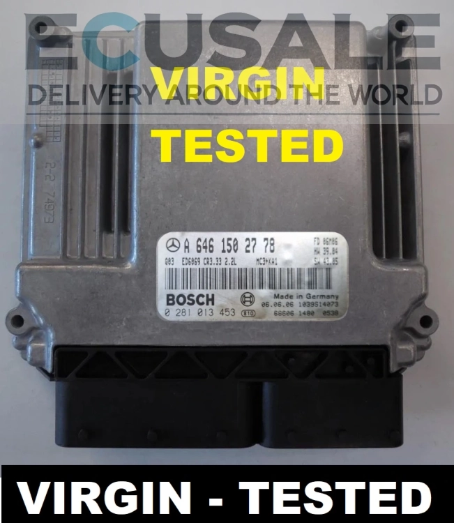 Centralita de motor Mercedes Vito Viano 2.2 CDI VIRGIN 0281013453 A6461502778
