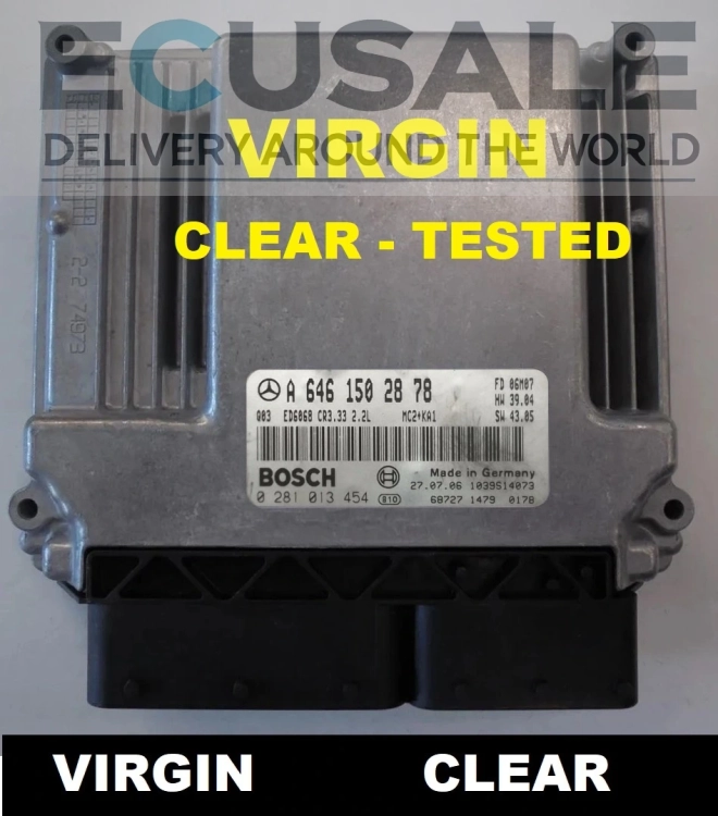 Centralita de motor Mercedes Vito Viano 2.2 CDI OM646 0281013454 A6461502878