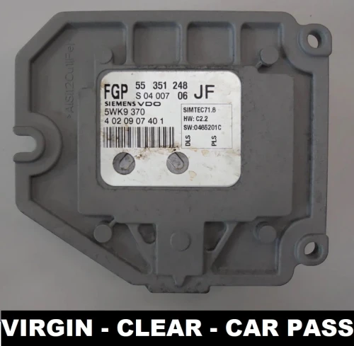 55351248 5WK9370 calculateur moteur Siemens Opel Zafira / Astra 1.8 16V Virgin