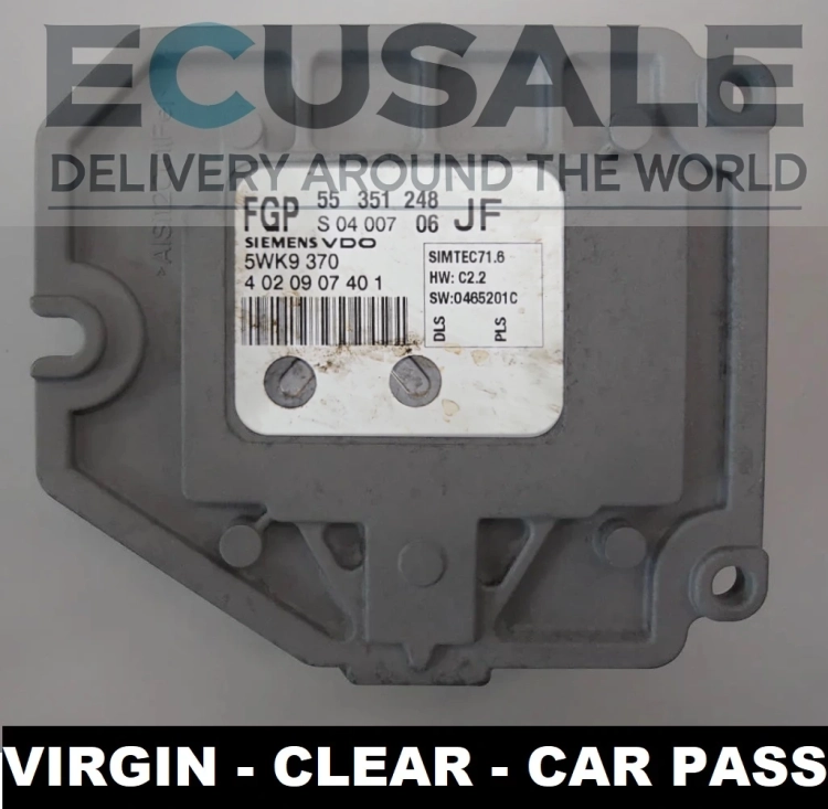CALCULATEUR MOTEUR 55351248 5WK9370 Opel Astra Zafira Vectra 1.8 16V VIRGIN