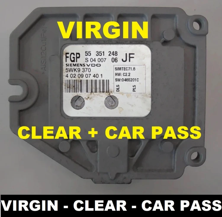 55351248 5WK9370 sterownik silnika Siemens Opel Zafira / Astra 1.8 16V Virgin – dodatkowe zdjęcie