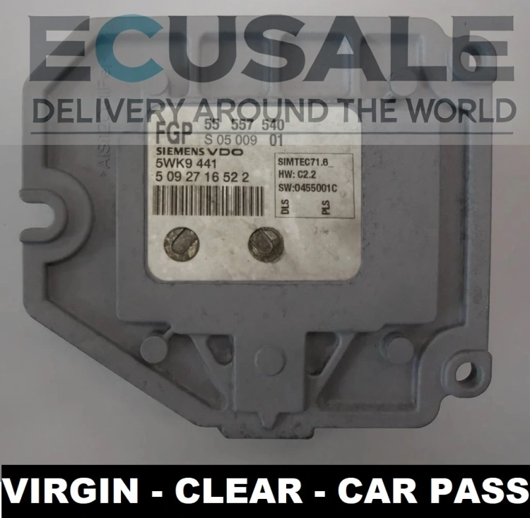 Centralita de motor 55557540 5WK9441 Opel Vectra C Signum 1.8 16V VIRGIN