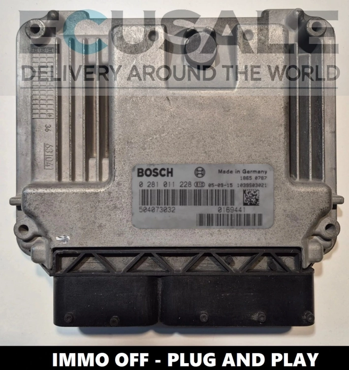 Motorsteuergerät 0281011228 504073032 IMMO OFF für IVECO Daily 2.3 HPI Diesel – einbaufertig Plug &amp; Play