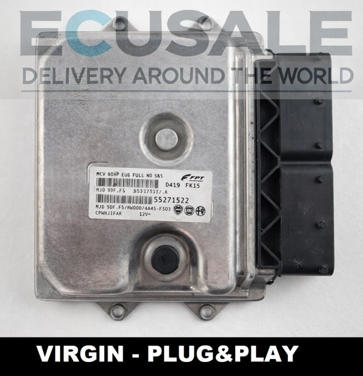 55271522 MJD9DF.F5 VIRGIN CALCULATEUR MOTEUR Fiat Ducato 2.3 JTD Plug &amp;amp;amp; Play