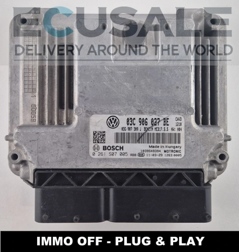 IMMO OFF steuergerät Bosch 0261S07005 03C906027BE Volkswagen Tiguan Jetta 1.4 TSI 1.6 TSI
