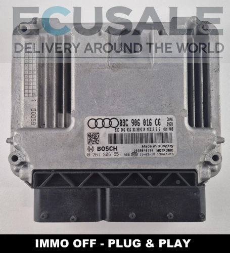 IMMO OFF Centralita de motor Bosch 0261S06551 03C906016CG Audi A1 1.4 TSI