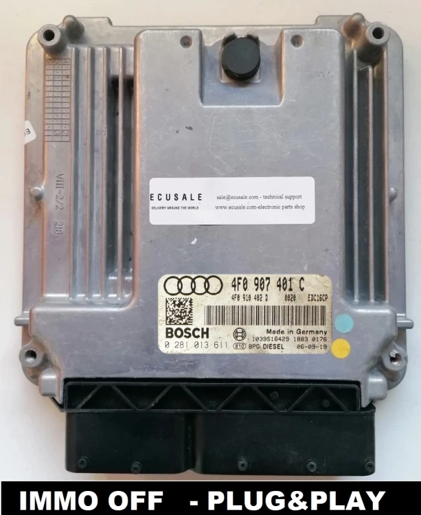 4F0907401C 0281013611 Motorsteuergerät Bosch Audi A6 C6 / S6 3.0 TDI