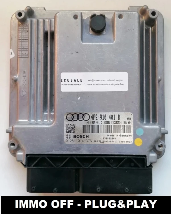4F9910401B 0281014376 centralina motore Bosch Audi A6 C6 / S6 3.0 TDI
