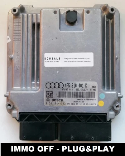 4F5910401K 0281014382 calculateur moteur Bosch Audi A6 C6 / S6 2.7 TDI
