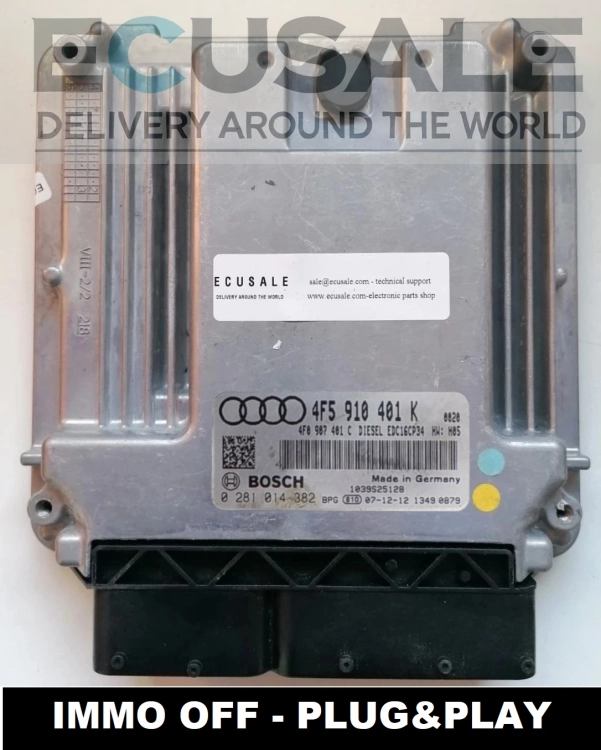 0281014382 4F5910401K IMMO OFF – Centralita de motor Audi A6 C6 2.7 TDI