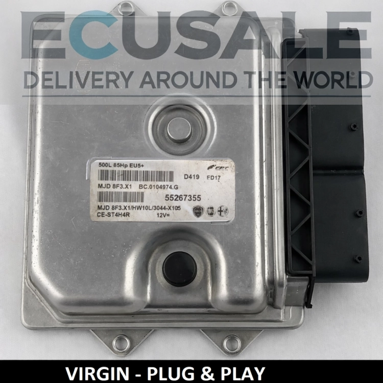 Calculateur moteur 55267355 fiat 500l 1.3 multijet