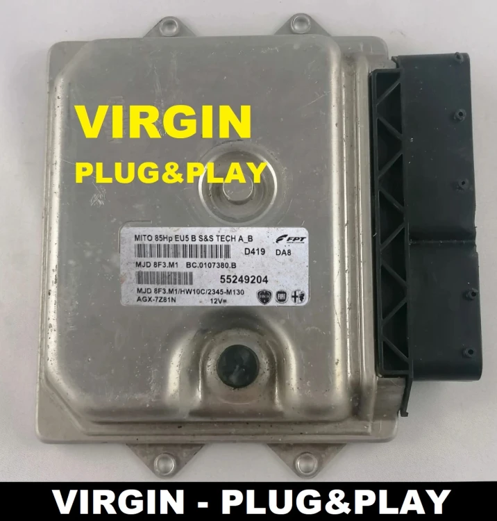 55249204 Calculateur moteur Alfa Romeo MiTo 1.3 JTD MJD8F3.M1 VIRGIN Plug and Play ECU Bosch