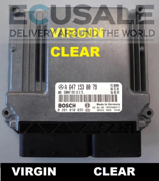 0281010835 0 281 010 835 A 647 153 00 79 Centralina do motor Mercedes 2.7 CDI W203 W210 W163 OM647