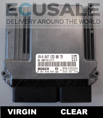 Centralina do motor A6471530079 0281010835 Mercedes E W211 2.7 CDI OM647 VIRGIN Bosch