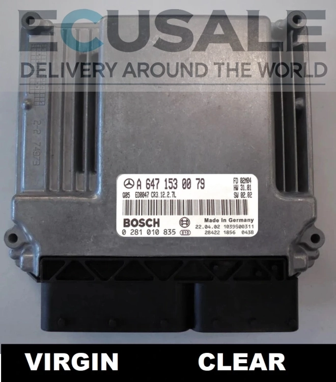 Centralita de motor A6471530079 0281010835 Mercedes E W211 2.7 CDI OM647 VIRGIN Bosch