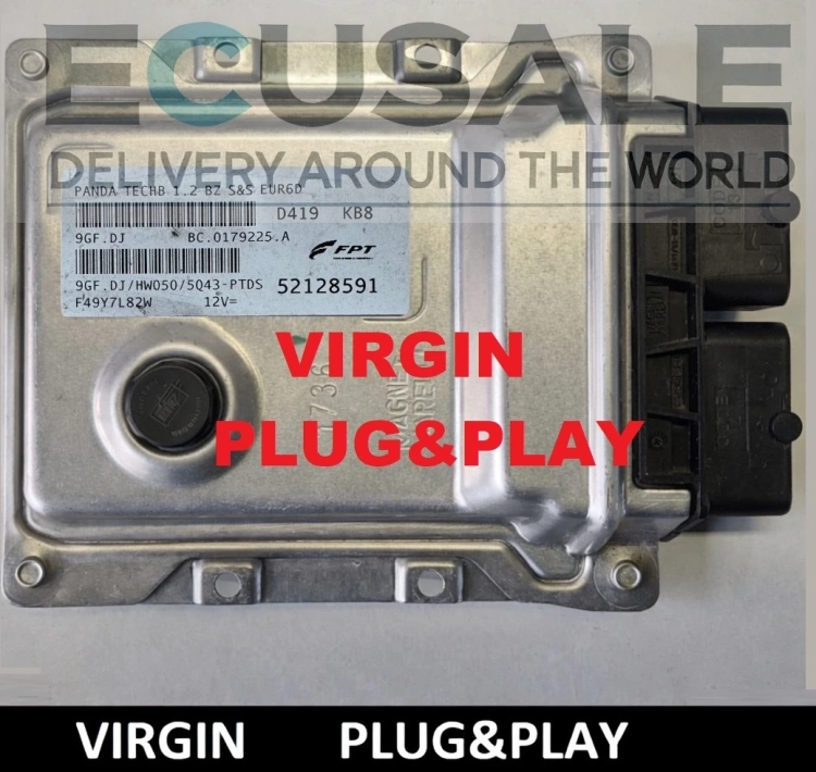 Fiat Panda II 169 1.2 Gasolina 52128591 9GFDJ Centralina de Motor Magneti Marelli Versão Virgem Autoprogramável