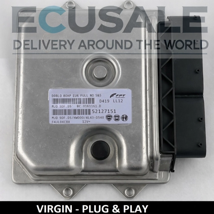 CALCULATEUR MOTEUR 52127151 MJD9DFD5 9DF.D5 Plug &amp; Play pour Fiat Ducato 2.3 Multijet – connecteurs et boîtier