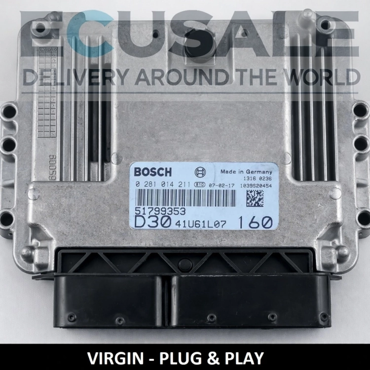 Centralita de motor 51799353 0281014211 Fiat Ducato 3.0 ECU Bosch
