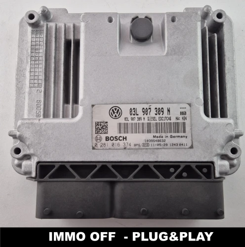 03L907309N 0281016374 calculateur moteur Bosch VW / Audi / Seat / Skoda 2.0 diesel