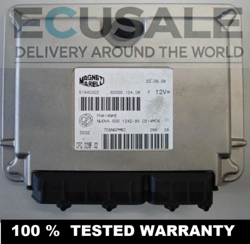 Centralita de la caja de cambios 51840322 CFC328F.02 Fiat 500 1.2 Dualogic Selespeed module Magneti Marelli