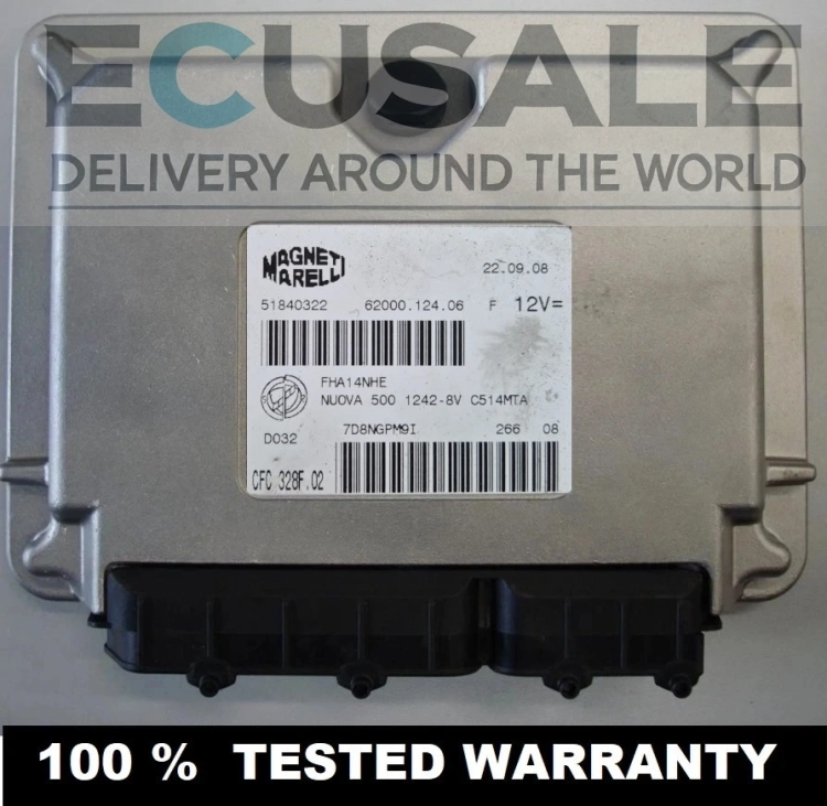 Centralita de la caja de cambios 51840322 CFC328F.02 Fiat 500 1.2 Dualogic Selespeed module Magneti Marelli