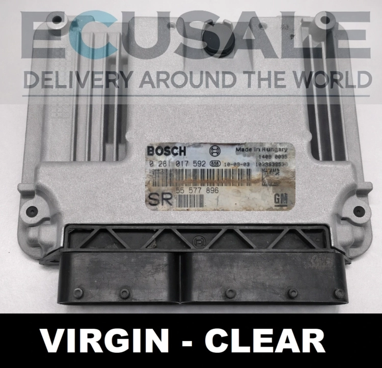 Calculateur moteur 55577896 0281017592 SAAB 9-3 1.9 TTiD Bosch VIRGIN ECU