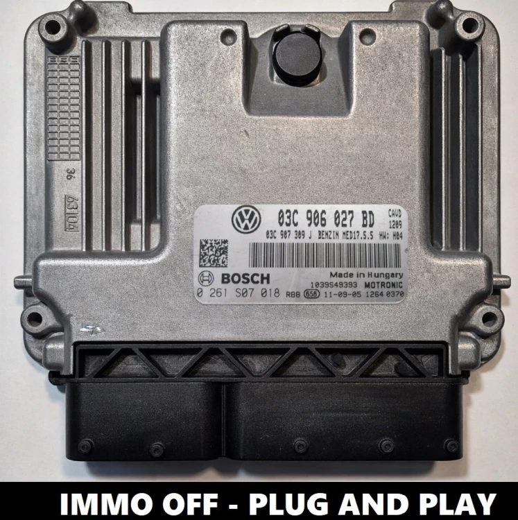 03C906027BD 0261S07018 centralina do motor Bosch VW / Seat / Skoda 1.4 TSI