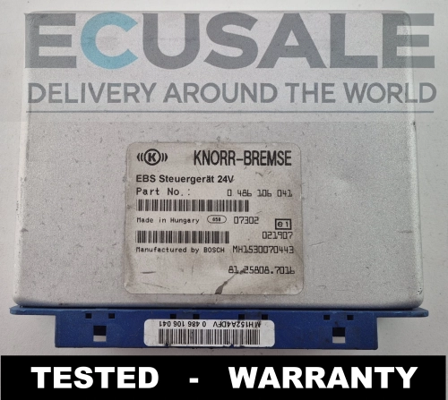 EBS 0486106041 KNORR BREMSE MAN 81258087016 BOSCH MH1.530070443 Centralina 24V