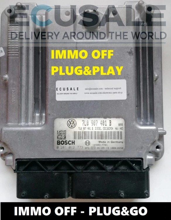 Centralita Bosch 0281012773 7L0907401B VW Touareg IMMO OFF