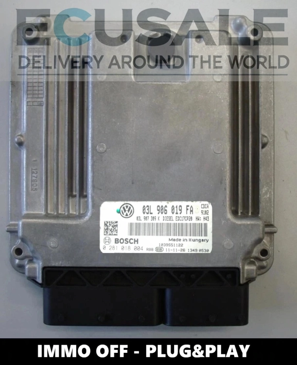 Calculateur moteur 03L906019FA 0281018004 Amarok 2.0 TDI