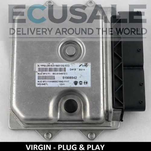 Calculateur 51908942 MJD8F3Y1 pour Lancia Ypsilon 1.3 – calculateur VIRGIN Plug and Play – sans programmation