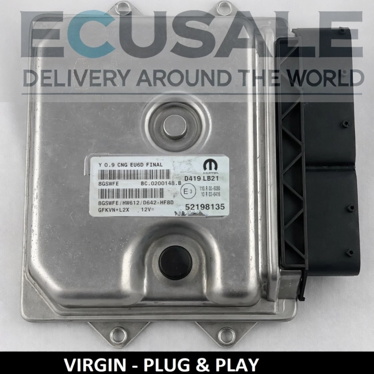 52198135 Centralita de motor Fiat 500 Panda 0.9 TwinAir CNG 8GSWFE HW612