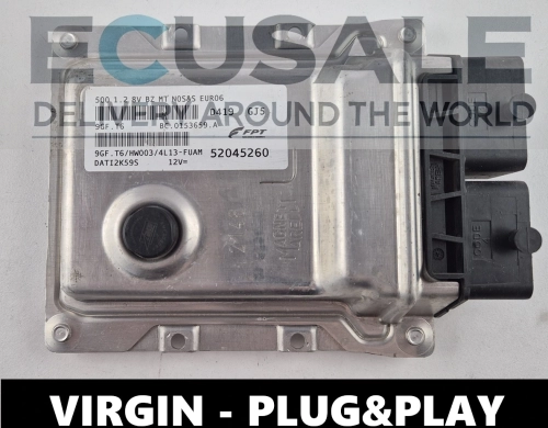 Centralita de motor 52045260 BC0153659A FIAT 500 1.2 8V 9GF.T6 ECU VIRGIN Plug&amp;amp;amp;Play