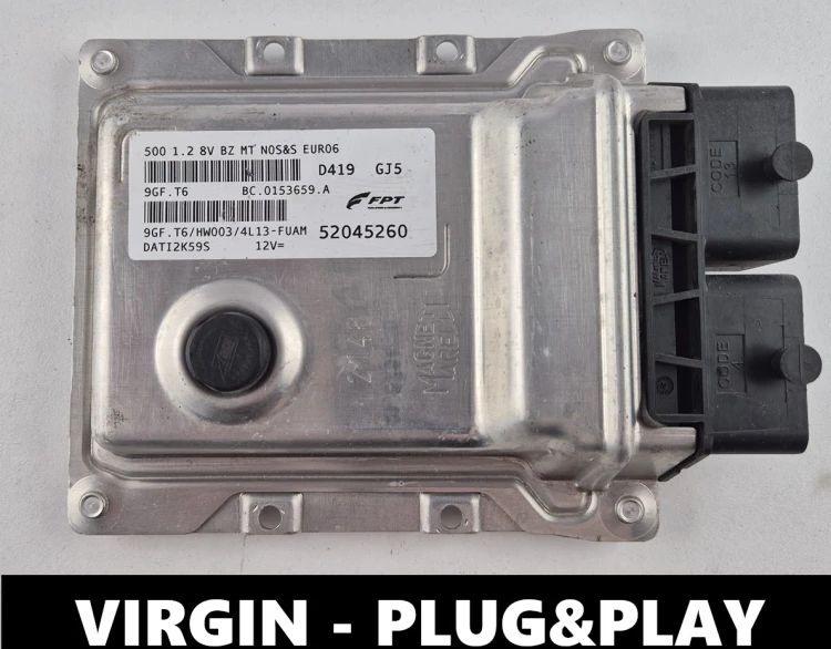 52045260 9GF.T6 centralina motore Fiat 500 1.2 8V