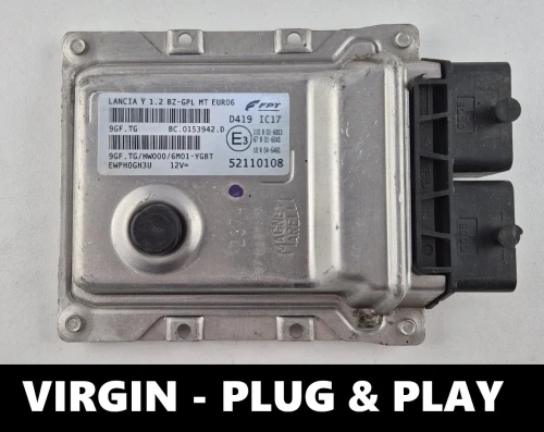 52110108 9GF.TG Centralina motore Lancia Ypsilon 1.2 8V Euro 6 VIRGIN Plug and Play