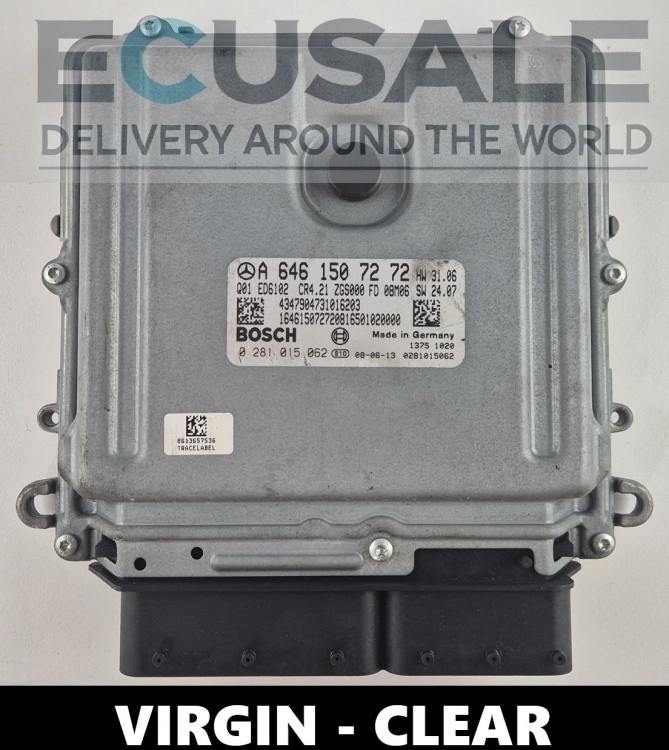 0281015062 A6461507272 Calculateur moteur Mercedes 2.2 CDI OM646 VIRGIN Bosch CR4.21
