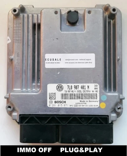 0281015871 7L0907401N calculateur moteur Bosch VW Touareg 3.0 TDI
