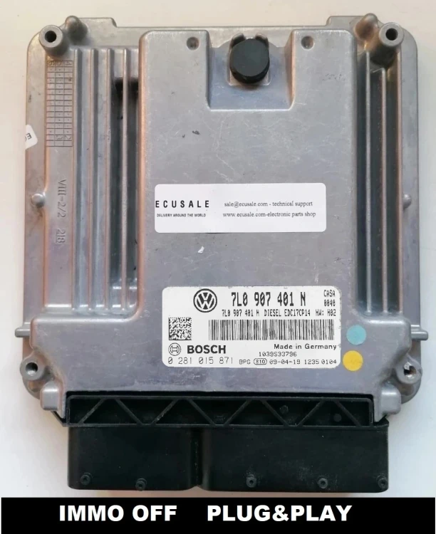 0281015871 7L0907401N centralina motore Bosch VW Touareg 3.0 TDI