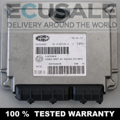 55252680 CFC328.F13 Calculateur TCU Transmission boîte Fiat Panda 0.9 TwinAir Dualogic Magneti Marelli