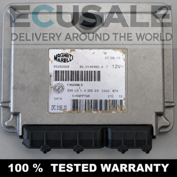 Calculateur TCU Transmission boîte Fiat 500 Dualogic 55263568 CFC319F.03 Magneti Marelli