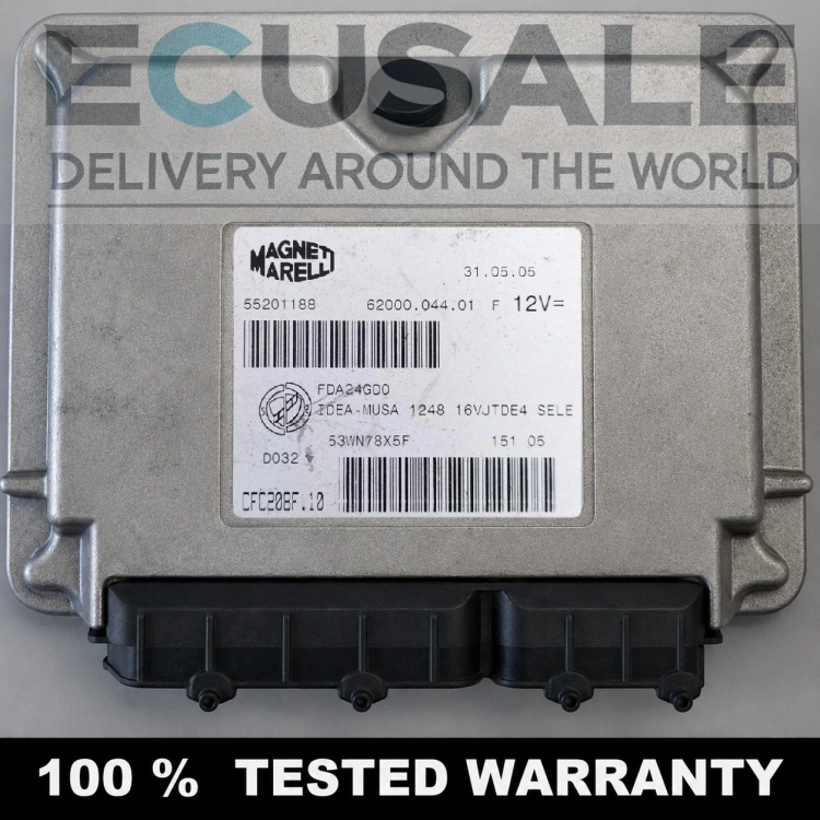 Calculateur TCU Transmission boîte Controller Fiat Idea Lancia Musa 55201188 CFC208F.10 Magneti Marelli