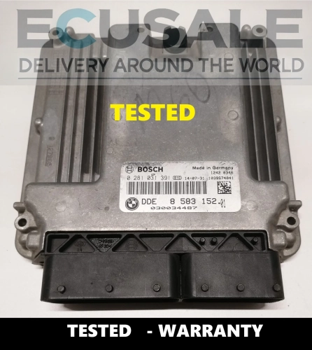 Centralita de motor BMW X5 F15 3.0D DDE8583152 Bosch 0281031391 N57 ECU