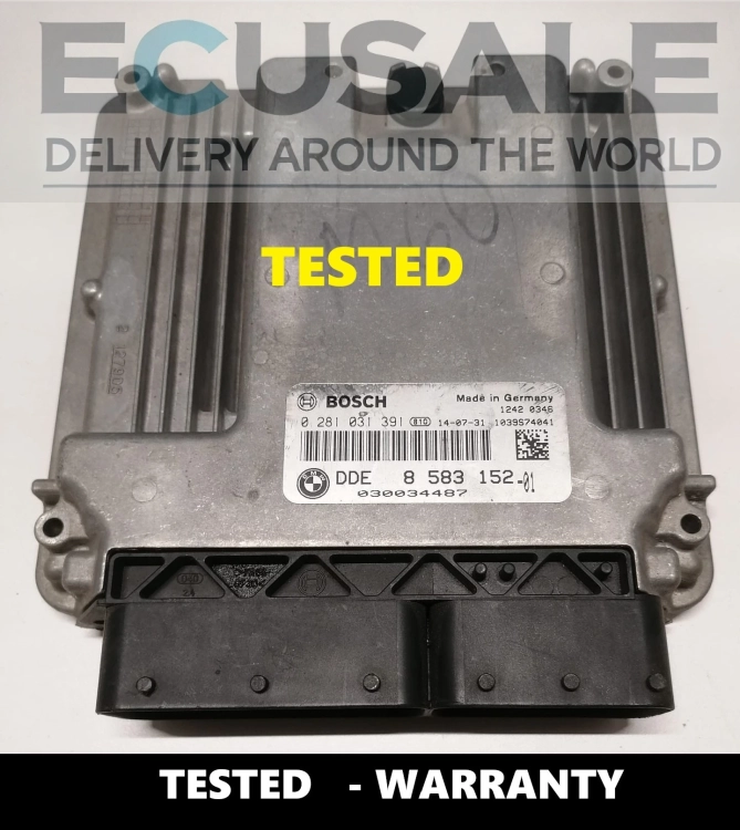 Calculateur moteur BMW X5 F15 3.0D DDE8583152 Bosch 0281031391 N57 ECU