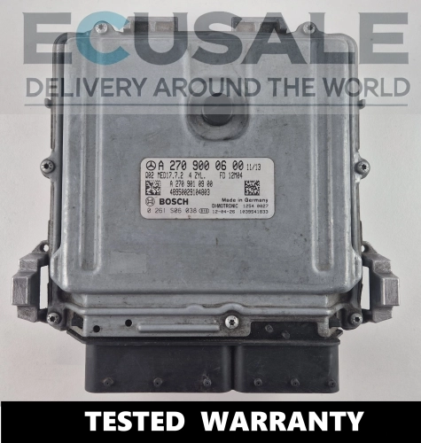 Centralita de motor Mercedes A2709000600 Bosch 0261S06038 MED17.7.2 módulo ECU comprobado