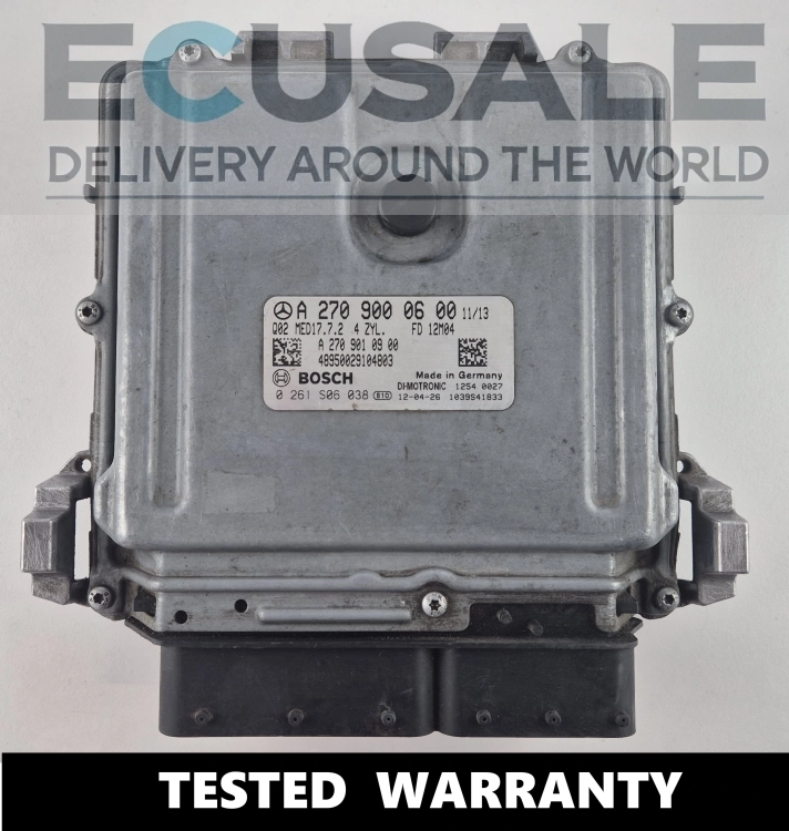 Calculateur moteur Mercedes A2709000600 Bosch 0261S06038 MED17.7.2 module ECU testé