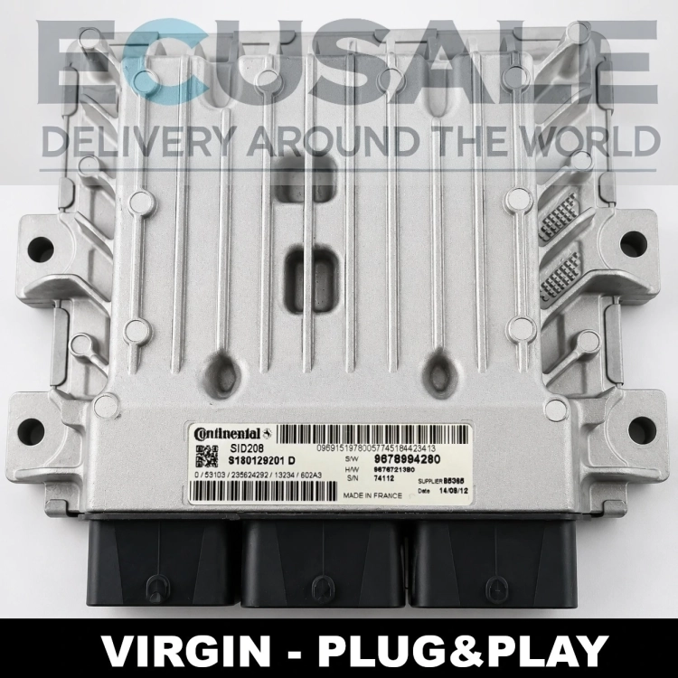 Centralita de Motor ecu SID208 S180129201D DUCATO JUMPER BOXER 9678994280
