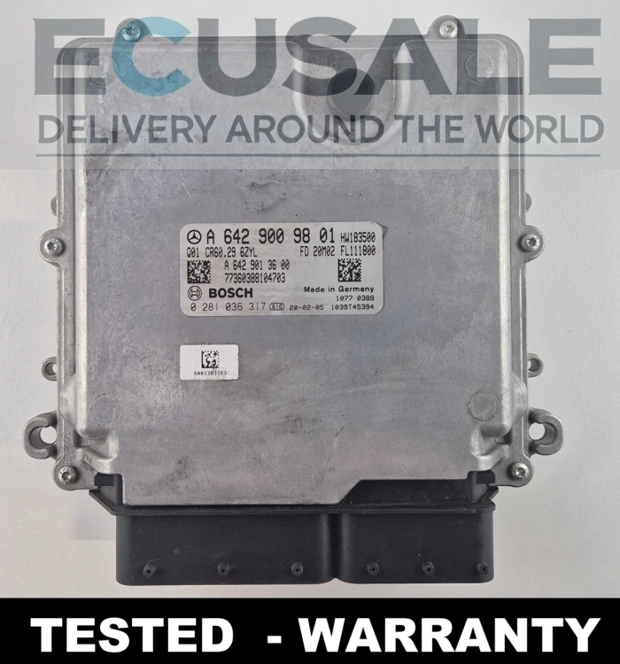 A6429009801 0281036317 Calculateur moteur Mercedes 3.0 CDI OM642 CR6.29 Bosch ECU