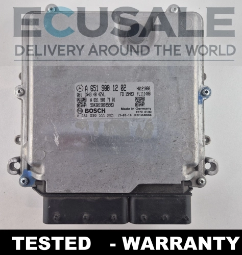 A6519001202 0281030555 Calculateur moteur Mercedes W166 ML 2.2 CDI OM651 Bosch ECU
