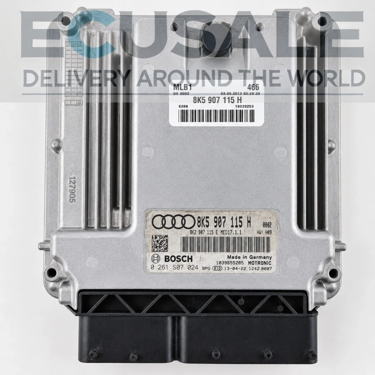 8K5907115H 0261S07024 Calculateur moteur  Audi A4 B8 2.0 TFSI Bosch ECU